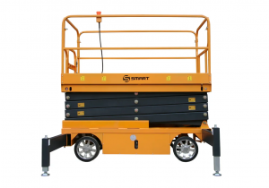 Подъемник ножничный несамоxодный SJY-0.5-7  (220V, 500 кг, высота подъема 7 м) СМАРТ (SMART)