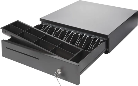 Денежный ящик PayTor HT-410P, Черный, Переходник, Штрих
