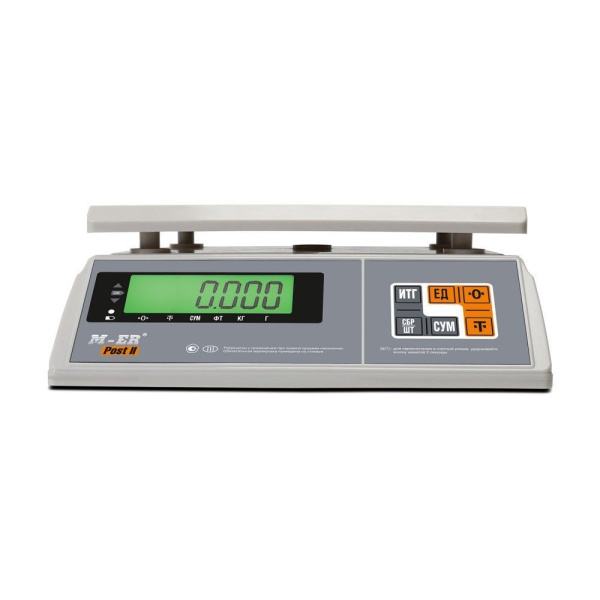Весы фасовочные высокоточные M-ER 326AFU-32.1 LCD «POST II» с USB COM