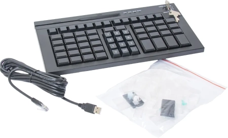 POS клавиатура программируемая POScenter S67B, черная