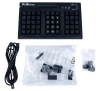 POS клавиатура программируемая POScenter S50A (50 клавиш, MSR, ключ, USB), чёрная
