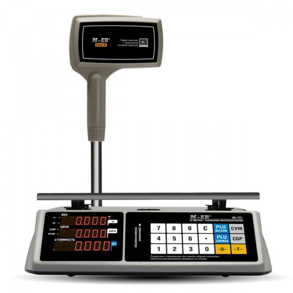 Весы торговые M-ER 328ACPX-32.5 LED "TOUCH-M" c RS 232 и USB