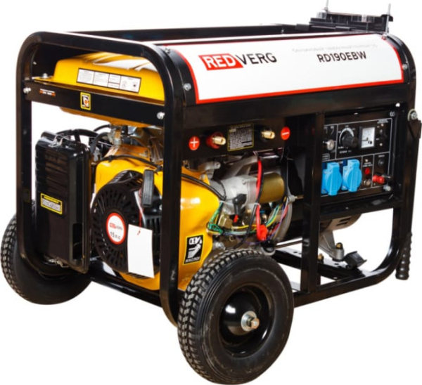 Генератор бензиновый сварочный RedVerg RD190EBW