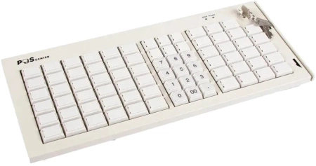 POS клавиатура программируемая POScenter S77A, белая