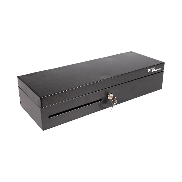 Денежный ящик POScenter 460KL 460x170x100, распайка "Epson/АТОЛ", с датчиком обратной связи, черный