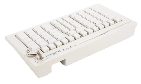 POS клавиатура программируемая POScenter S67 Lite (67 клавиш, ключ, USB), белая, арт. PCS67WH