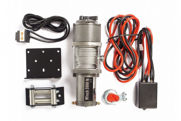 Лебедка электрическая (1588 кг/15 м) автомобильная TOR 12 V P3500-1D