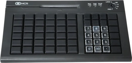 POS клавиатура программируемая NCR, черная