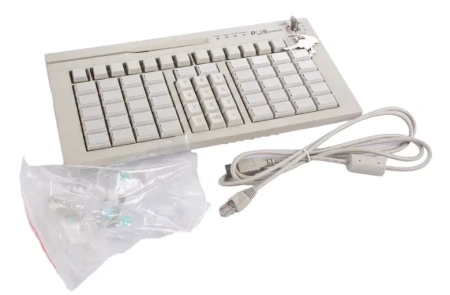 POS клавиатура программируемая POScenter S67 (мод. 63 клавиши, MSR, ключ, USB, 3, 0 м.), белая
