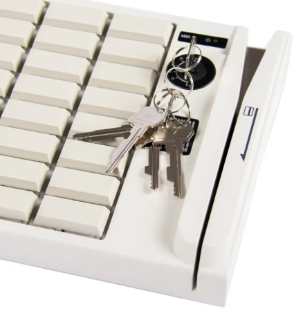 POS клавиатура программируемая Shtrih P79 (79 клавиш; PS/2; MSR123; ключ) бежевая