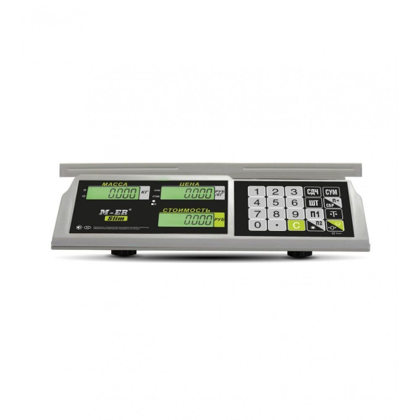 Весы торговые M-ER 326AC-32.5 LCD "Slim"