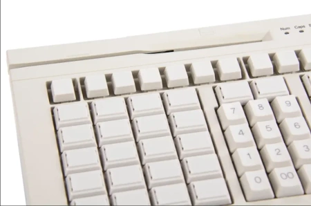 POS клавиатура программируемая POScenter S67 Lite (67 клавиш, ключ, USB), белая, арт. PCS67WH