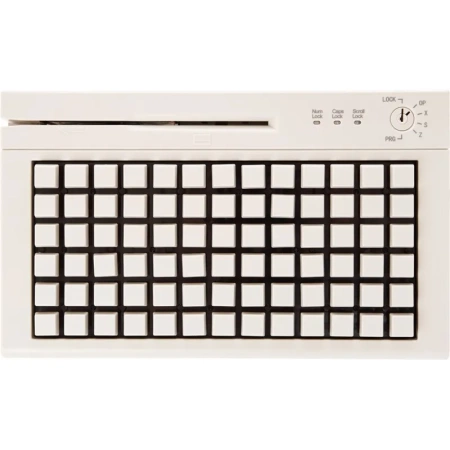 POS клавиатура Heng Yu S78A, USB, Считыватель MSR, Белый