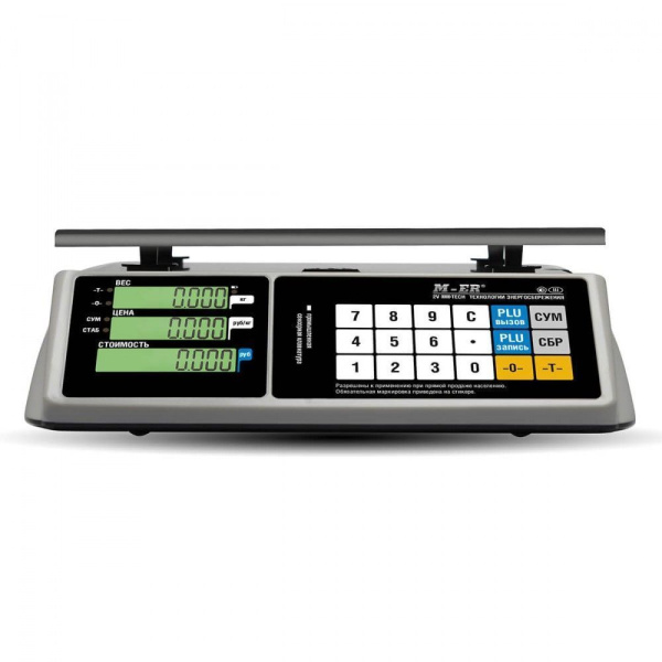 Весы торговые M-ER 328AC-32.5 LCD "TOUCH-M" с RS-232 и USB COM