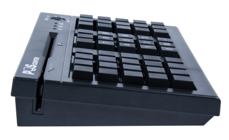 POS клавиатура программируемая POScenter S50A (50 клавиш, MSR, ключ, USB), чёрная