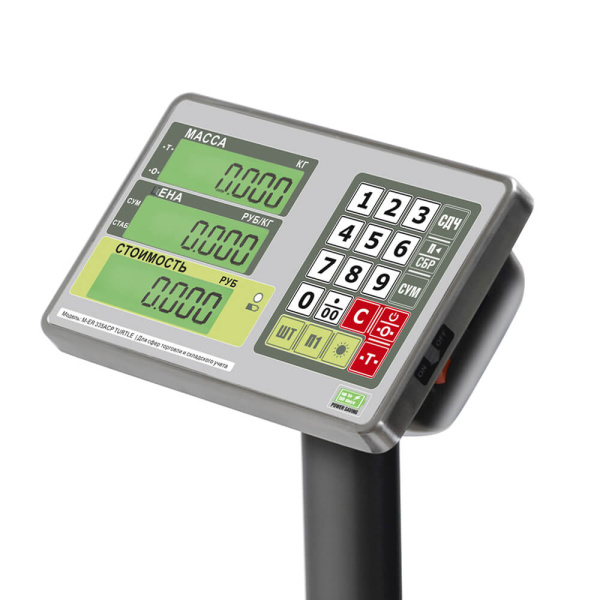 Весы товарные напольные M-ER 335ACPU-60.10/20 LCD "TURTLE"