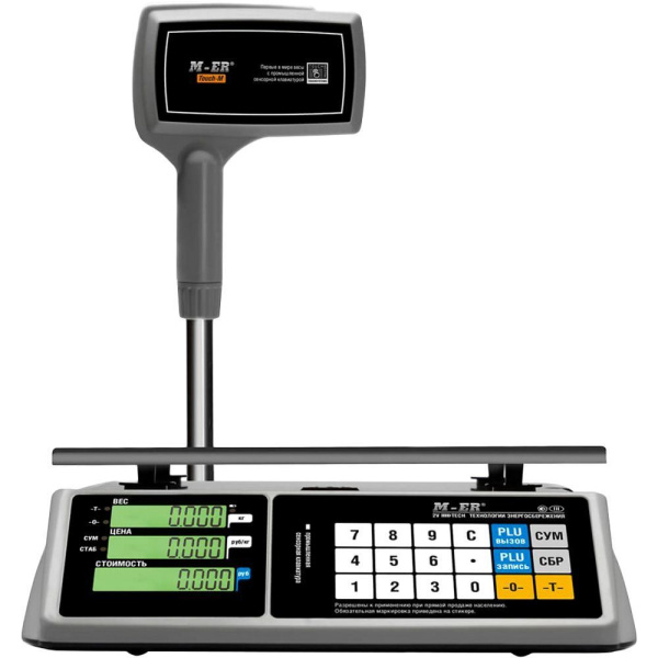 Весы торговые M-ER 328ACPX-15.2 LCD "TOUCH-M" c RS 232 и USB