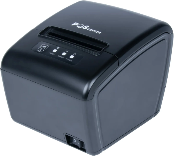 Принтер чеков Poscenter RP-100W (80мм, 260 мм/сек, автоотрез, RS232+USB+LAN+wifi) черный