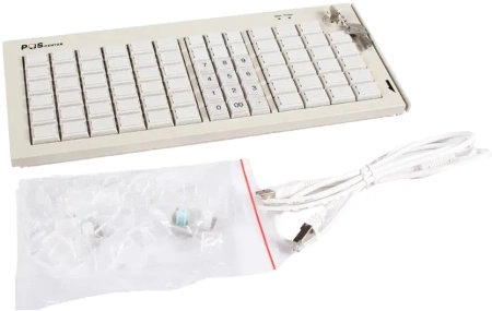 POS клавиатура программируемая POScenter S77A, белая