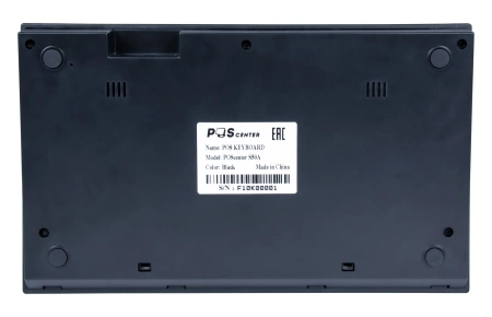 POS клавиатура программируемая POScenter S50A (50 клавиш, MSR, ключ, USB), чёрная