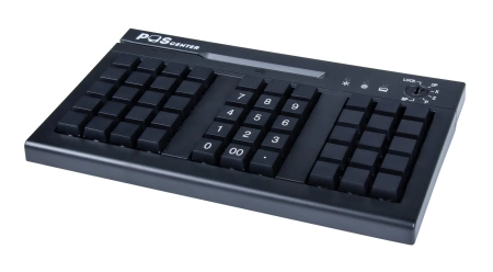 POS клавиатура программируемая POScenter S50A (50 клавиш, MSR, ключ, USB), чёрная