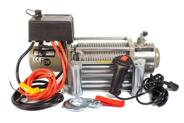 Лебедка электрическая автомобильная TOR ЛА S10000 г/п 4536 кг 28 м 12V