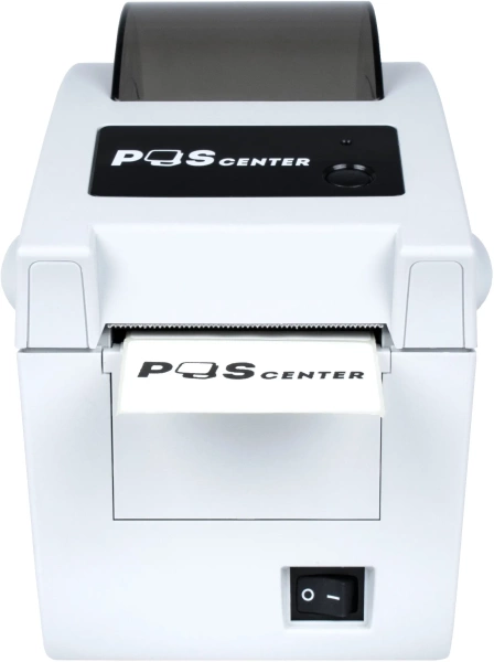 Принтер этикеток POScenter PC-56 (прямая термопечать; 203 dpi; 2"; 152 мм/сек; 64MB/4 MB; USB, Ethernet), серый
