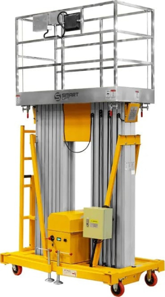 Подъемник мачтовый несамоходный GTWY 12-200S (AC&DC; 200 кг; 12 м) СМАРТЛИФТ (SMARTLIFT)